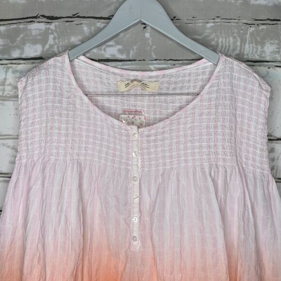 NWT We the Free Pink Combo Seer Sucker Ombré Tank Size Medium - Picture 2 of 7